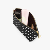 Black And White Polka Dot Makeup Bag