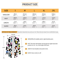 Animal Print Long Cardigan | White Multicolor Leopard & Cheetah Sweater