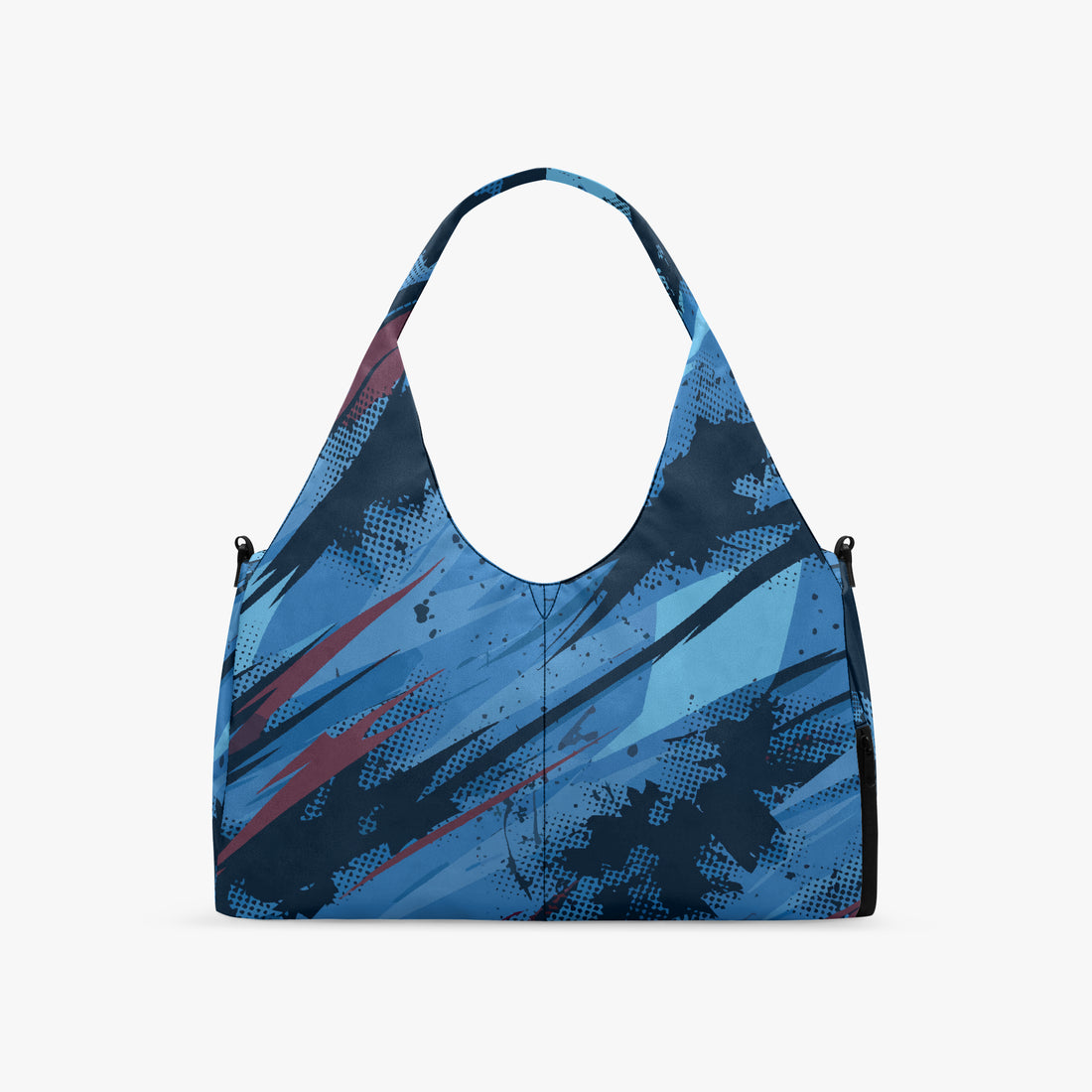 Gym Bag For Men in Blue Abstract Canvas