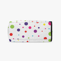 Women's Multi-Colour Polka Dot White Canvas Sports Bag