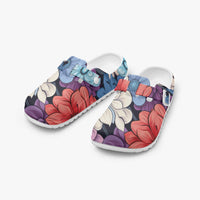 Women's Blue Floral EVA Clogs
