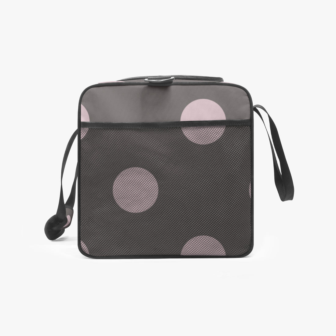 Brown Polka Dot Duffle Bag