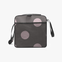 Brown Polka Dot Duffle Bag