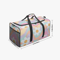 Duffle Bag Multi Colour Daisy Print Cute Canvas