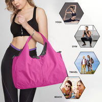 Women's Hot Pink Gym Bag in Canvas