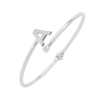 Initial Bangle Silver A-0