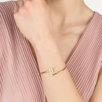 Initial Bangle Silver U-2