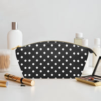Black And White Polka Dot Makeup Bag