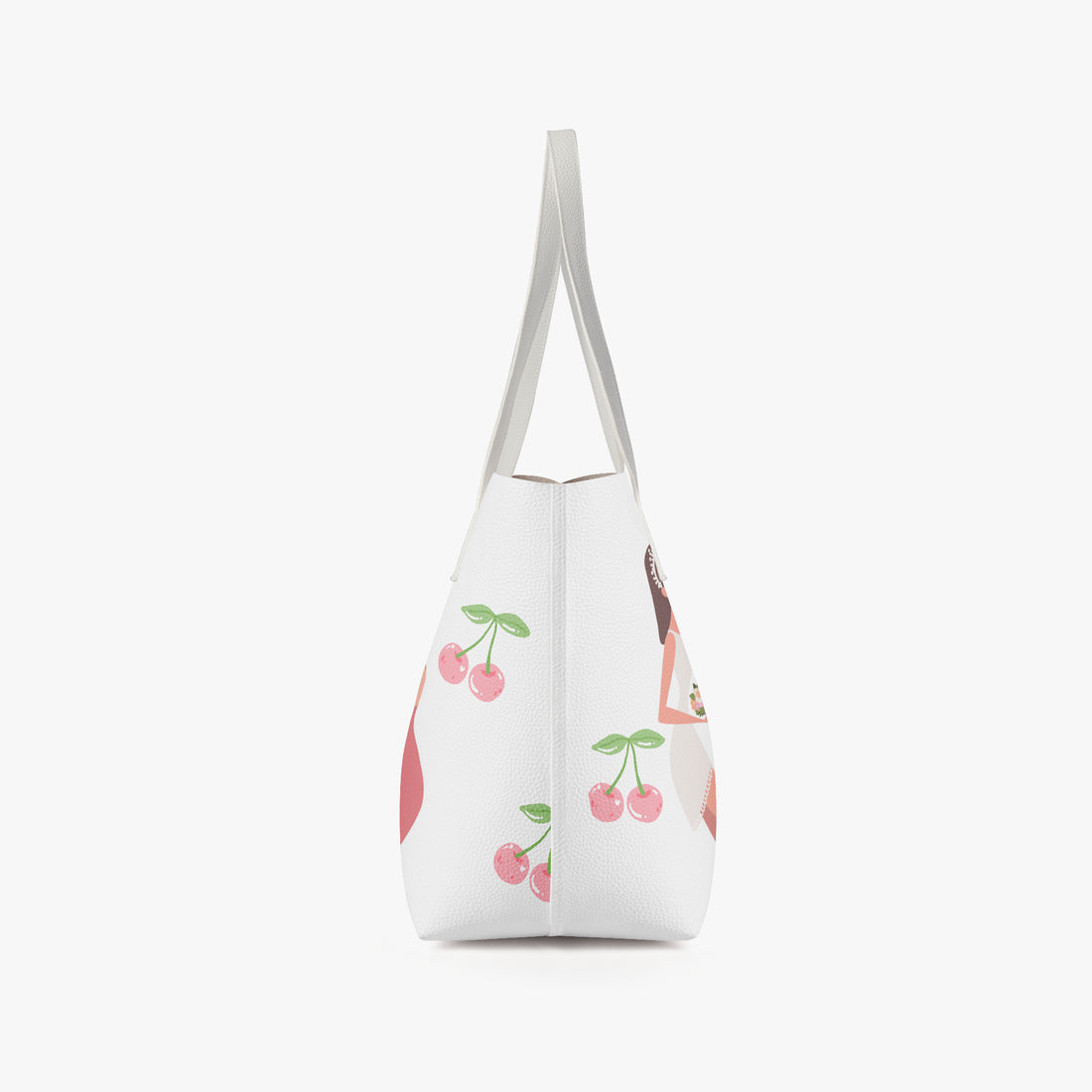 Bride Tote Bag, Cherry Bridal shower gift, Bachelorette Purse, Honeymoon handbag, Customized Wedding Bags
