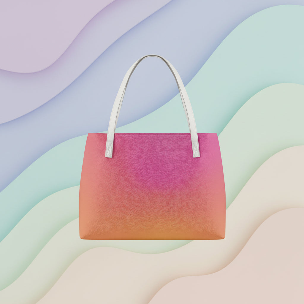 Orange and Pink Handbag | Pink Shoulder Handbag