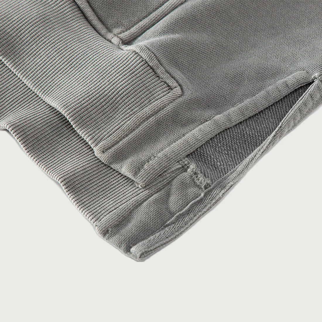 Washed Slit Hem Turtleneck Unisex Hoodie S-XL