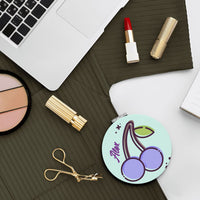Personalized Beauty Gift Set | Mint Green & Purple Cherry 3 Piece Kit