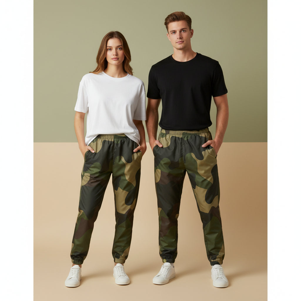 Camo Track Pants | Unisex All-Over Print Streetwear Joggers