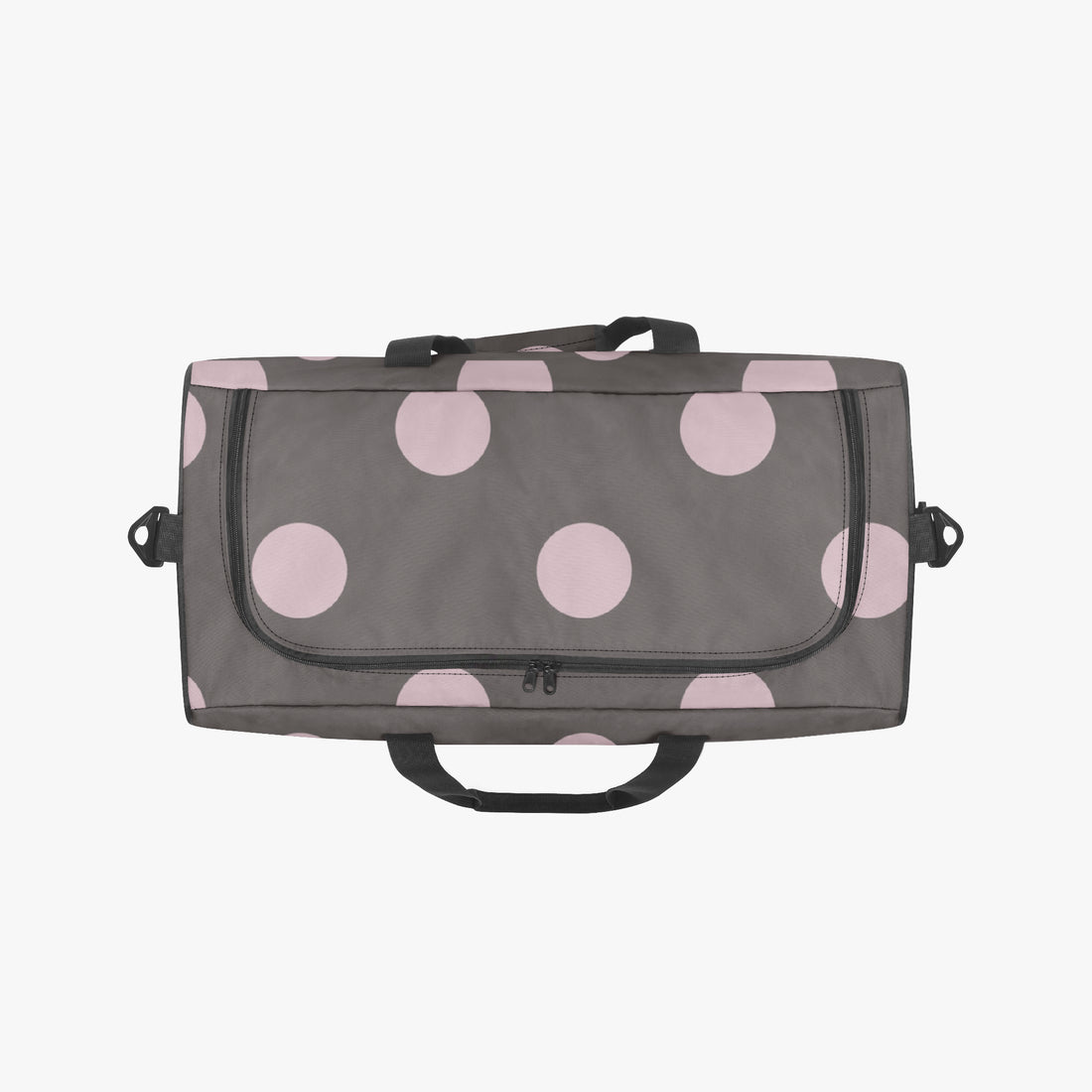 Brown Polka Dot Duffle Bag