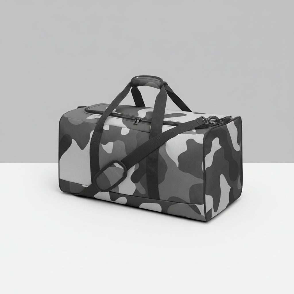 Camo Duffle Bag | Black Mens Camo Duffle Bag for Gym & Travel