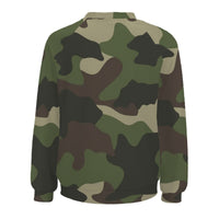 Women's Green Camo Sweatshirt Crewneck Pullover