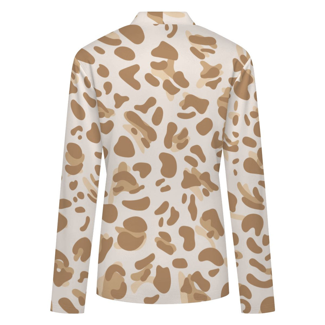 Cream Leopard Print Buttoned Cardigan