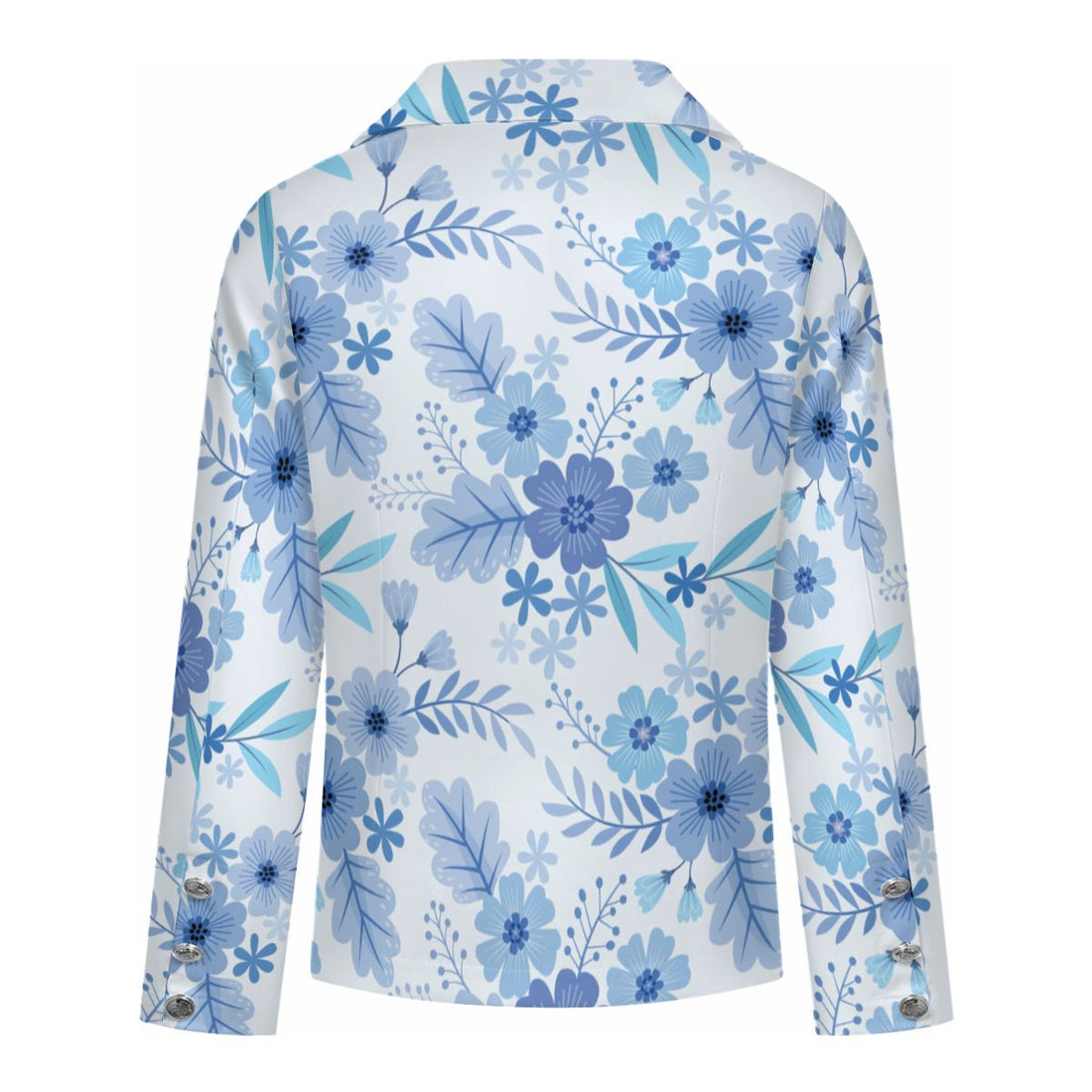 Blue Floral Blazer Women
