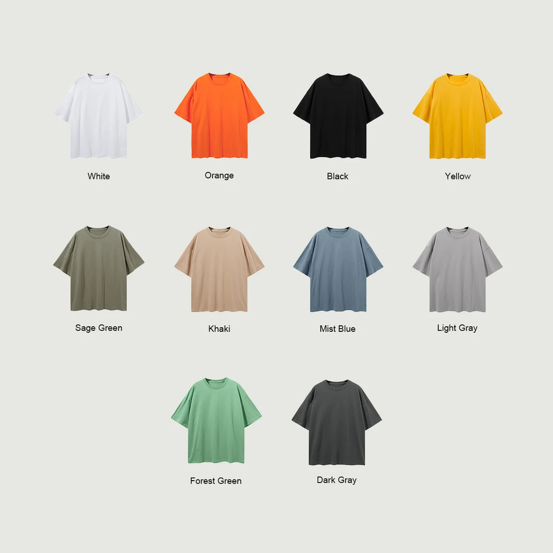 Loose Fit Crew Neck Unisex T-shirt S-2XL