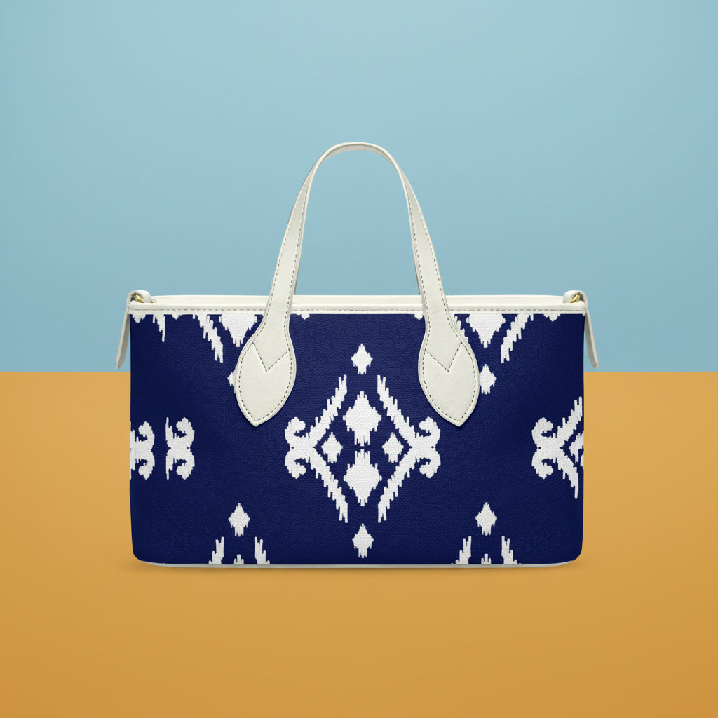 Navy Blue And White Handbags | Blue Mini Handbag