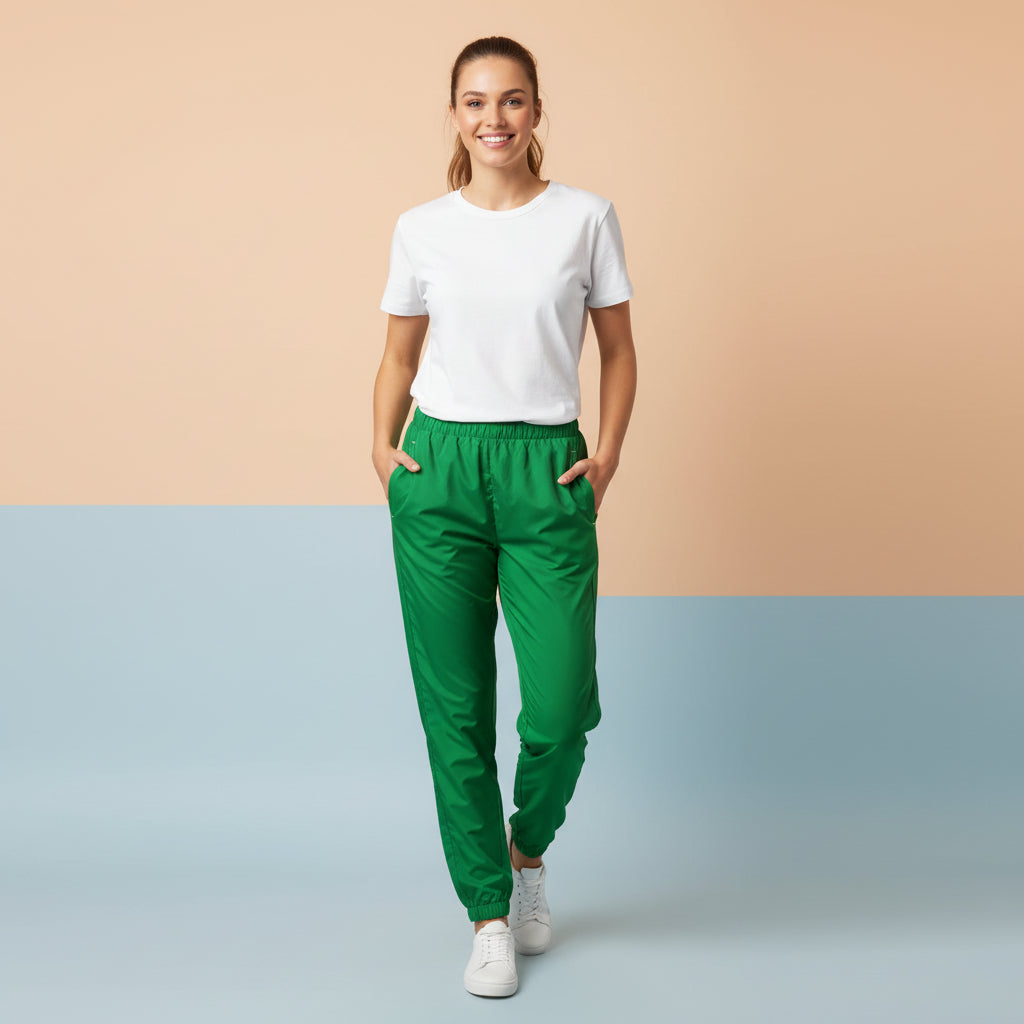 Dark Green Track Pants | Unisex All-Over Print Streetwear Joggers