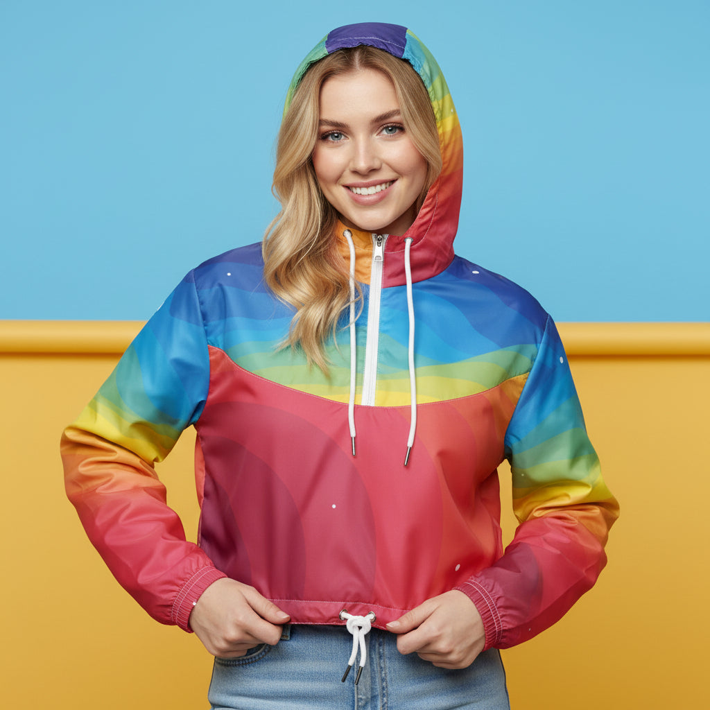 Colorful Windbreaker Jacket | Women&