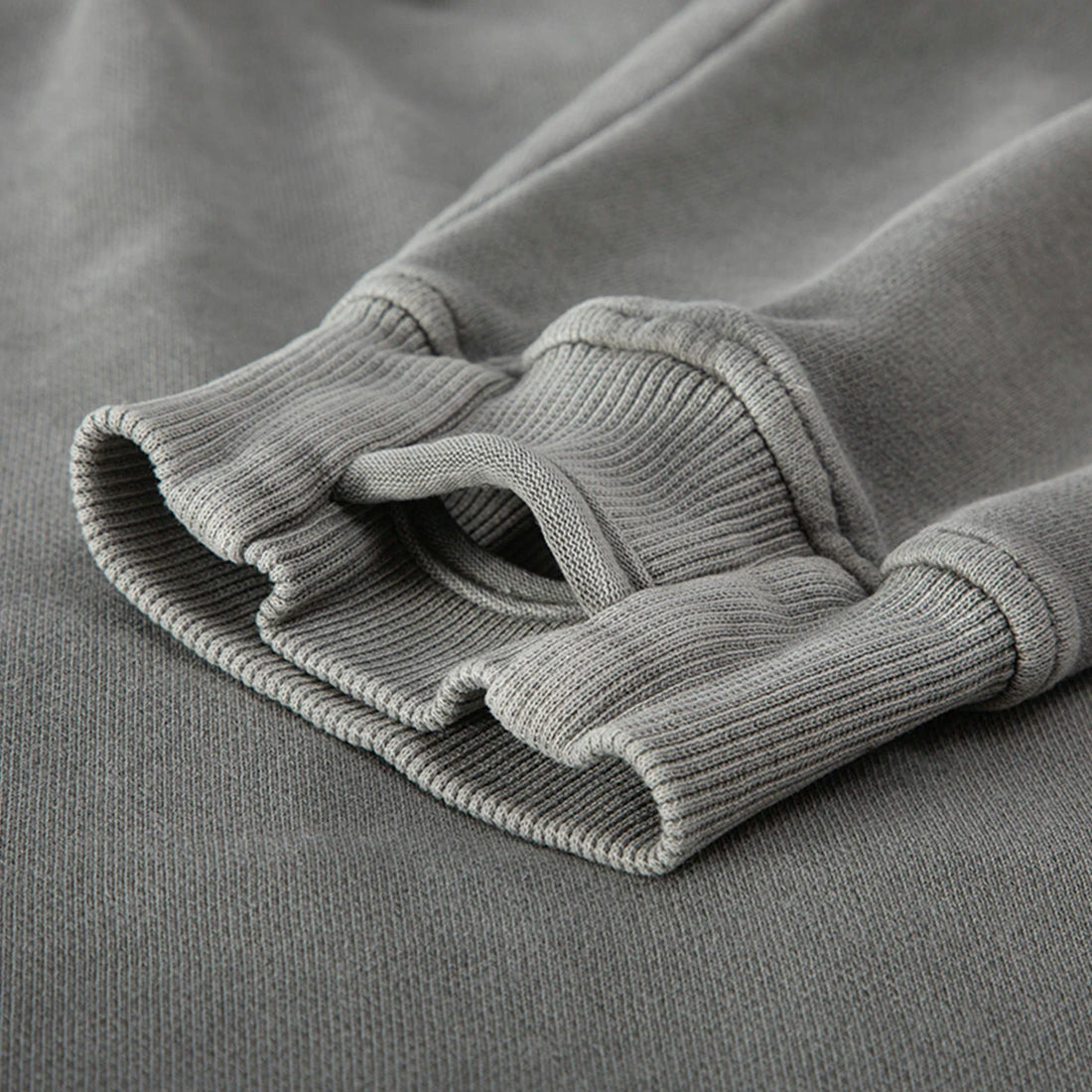 Washed Slit Hem Turtleneck Unisex Hoodie S-XL