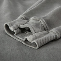 Washed Slit Hem Turtleneck Unisex Hoodie S-XL