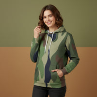 Classic Woodland Green Camo Hoodie | Unisex Streetwear Pullover