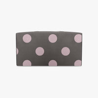 Brown Polka Dot Duffle Bag