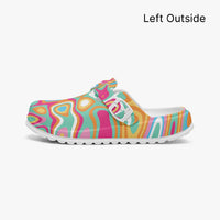 Women's Multi Colour Abstract Patterned EVA Clogs