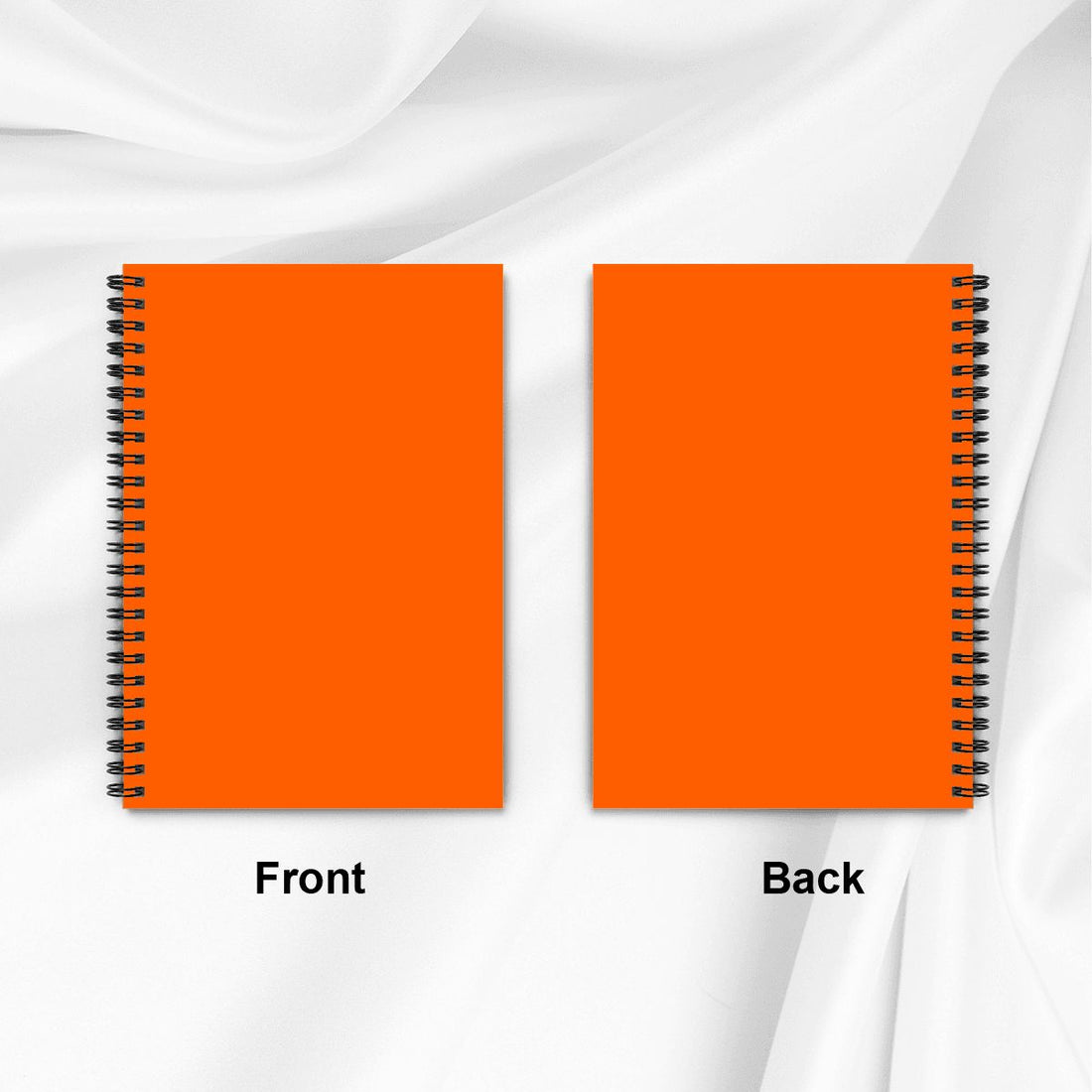 Plain Orange A5 Spiral Notebook