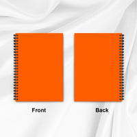 Plain Orange A5 Spiral Notebook