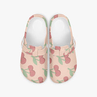 Women's Blush Pink Cherry EVA Clogs