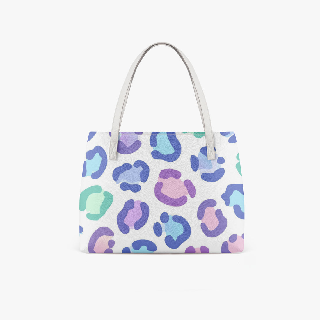 Handbags Leopard Print White Multi Color Shoulder Tote Bag Waterproof Leather