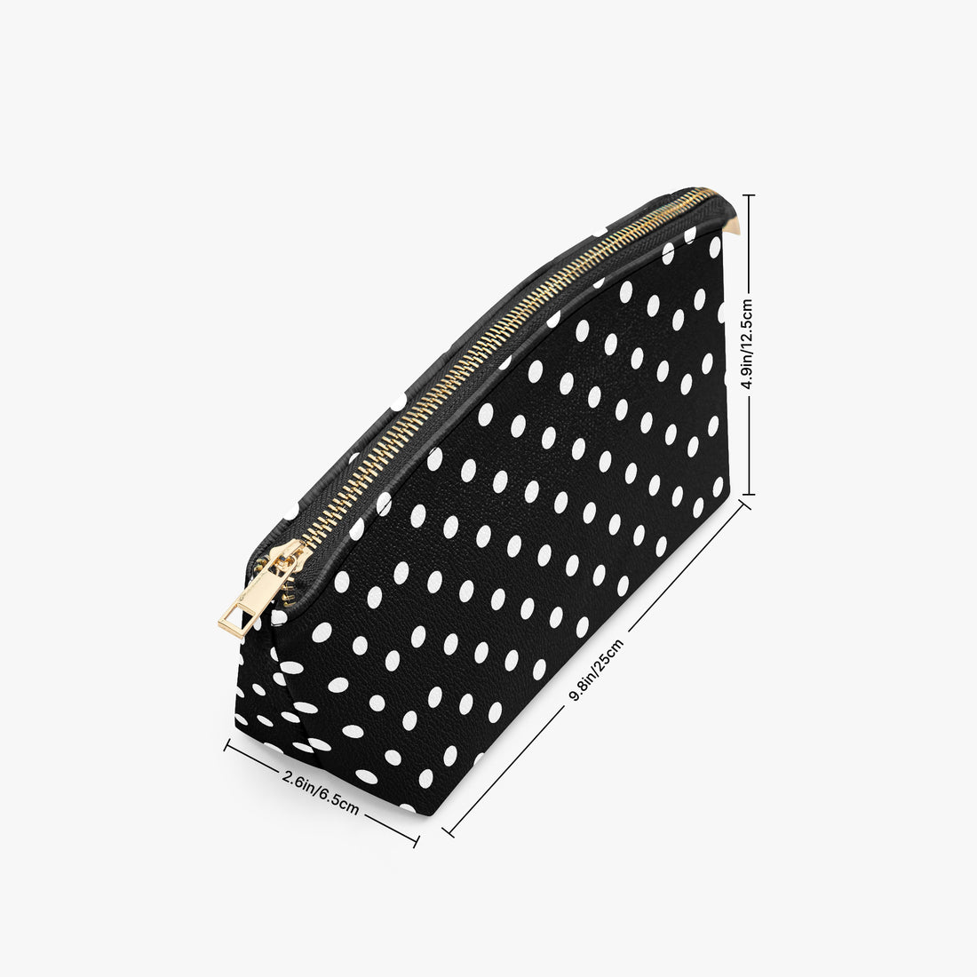 Black And White Polka Dot Makeup Bag
