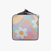 Duffle Bag Multi Colour Daisy Print Cute Canvas