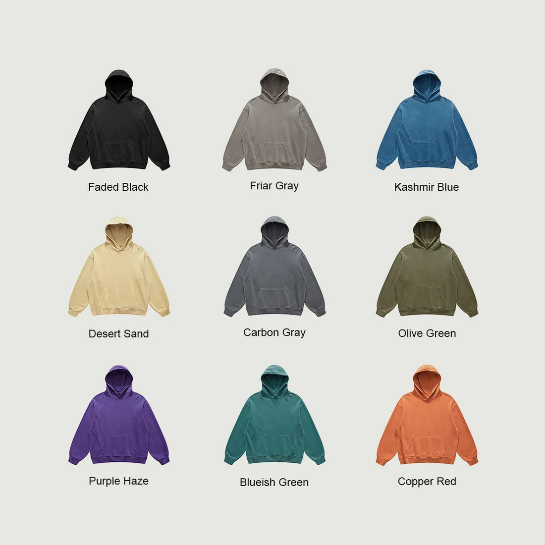Super Heavyweight Oversized Retro Unisex Hoodie S-XL