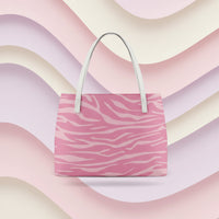 Pink Zebra Handbag | Pink Shoulder Handbag