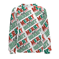 Merry and Bright Sweatshirt Christmas Holiday Crewneck Pullover