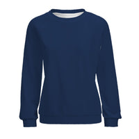 Women's Navy Sweatshirt Classic Crewneck Pullover