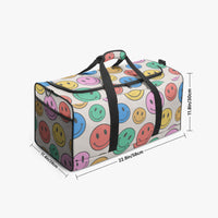 Smiley Face Funky Duffle Bag Cute Canvas