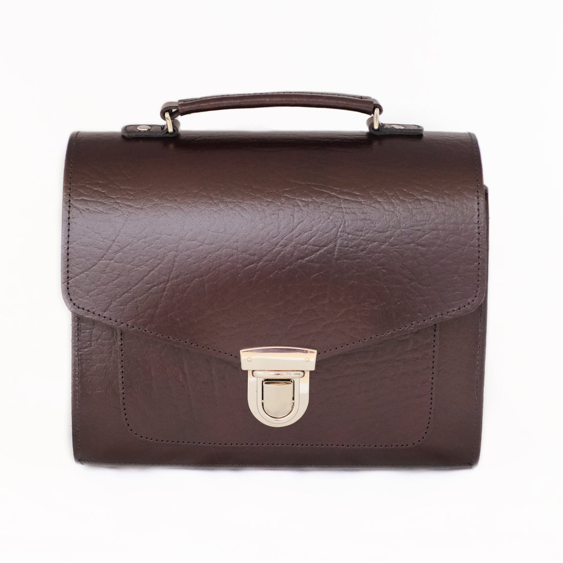 Executive Handmade Leather Sugarcube Grande - Marsala Red-0