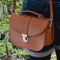 Olympia Handmade Leather Bag - Chestnut-1