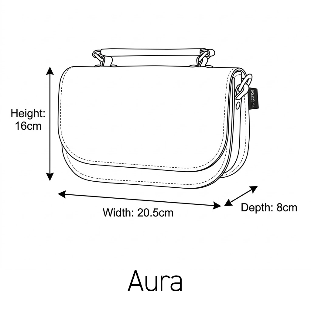 Aura Handmade Leather Bag - Chestnut-4