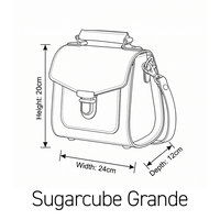 Executive Handmade Leather Sugarcube Grande - Marsala Red-4
