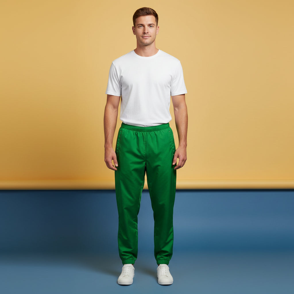 Dark Green Track Pants | Unisex All-Over Print Streetwear Joggers