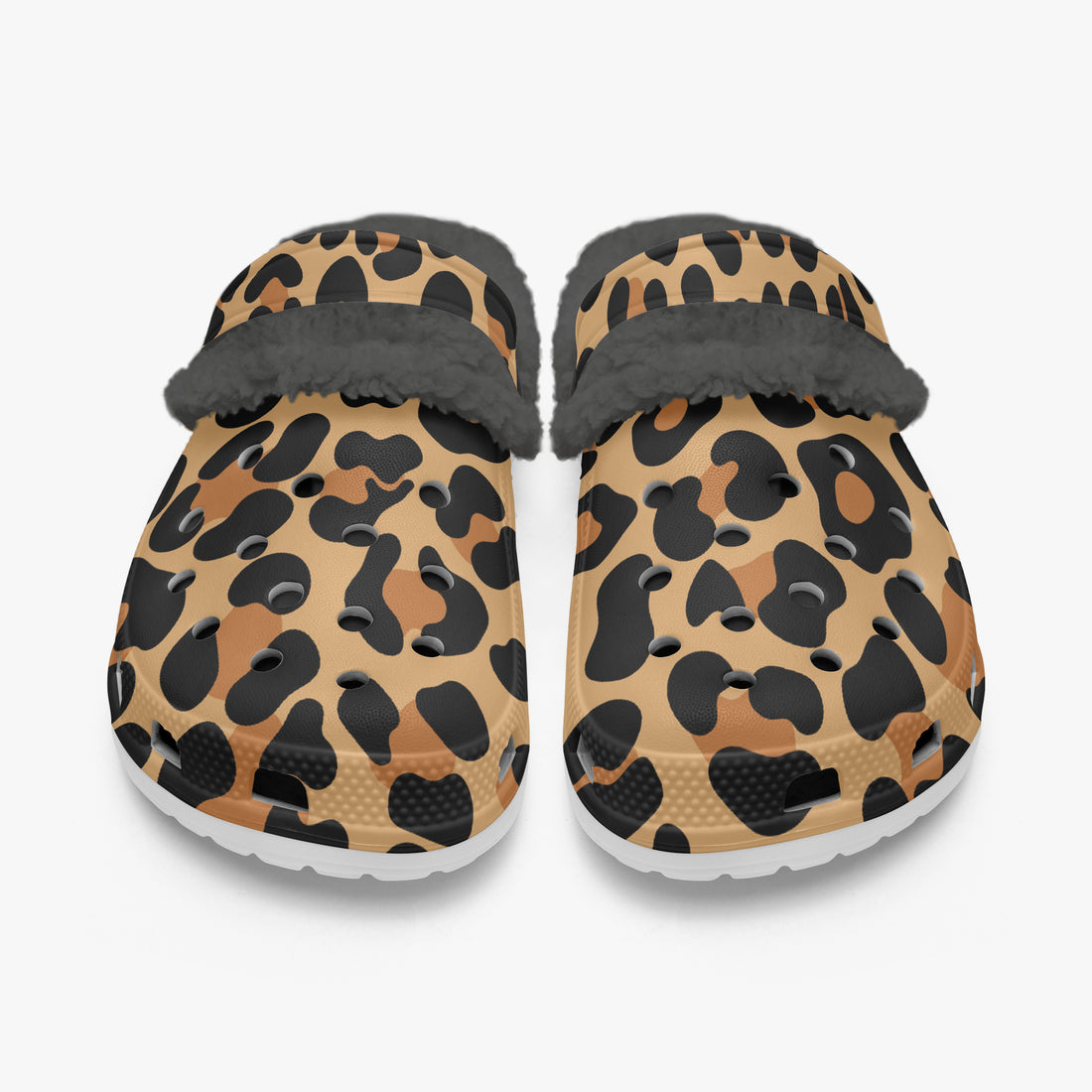 Leopard Print Clogs Unisex Funky Work Shoes