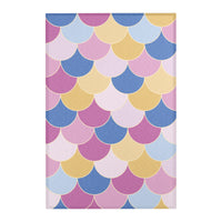 Abstract Geometric Pink and Blue Rug