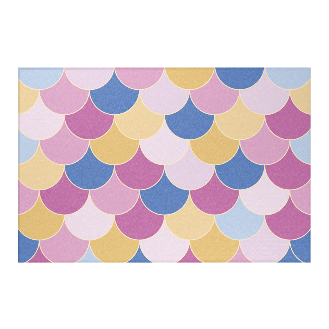 Abstract Geometric Pink and Blue Rug